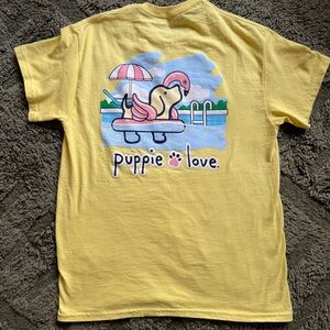 Puppie Love Rescue Clothing Yellow Graphic T-Shirt